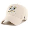 Casquette Réglable - 47 Brand - CLEAN UP - Anaheim Ducks - Bone Beige - 100% Coton