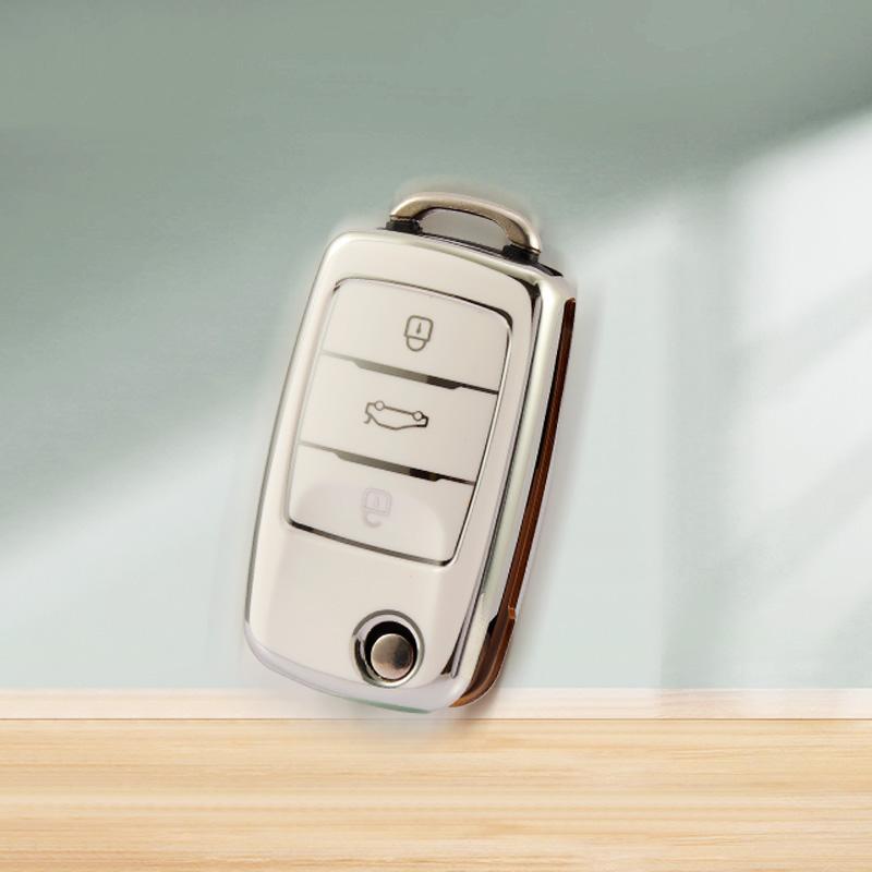 Чехол для ключа-брелока автомобиля для Volkswagen VW Polo Golf Passat TiguanBeetle Caddy T5 Up Eos Skoda Octavia Seat Leon Altea