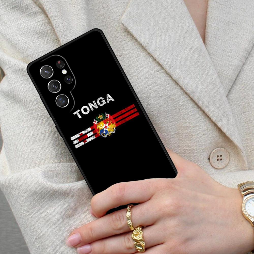Tongan Coat of Arms Tonga Cell Phone Case for Samsung Galaxy S26 Ultra S25 S24 S23 S22 S21 S20 Note10 Cover