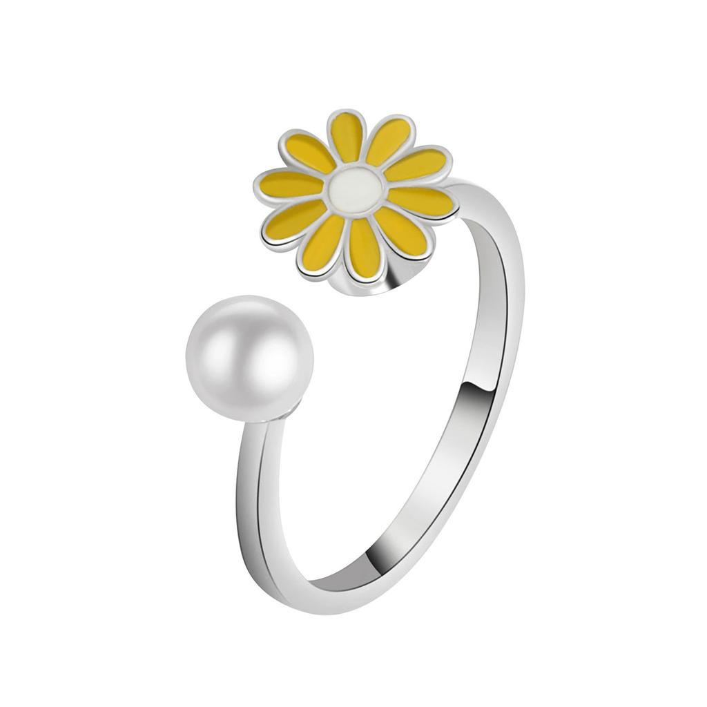 10 мм тревожные кольца для женщин Y2k, ювелирные кольца, бабочки, ромашки, бусины, антистрессовые кольца-спиннеры для подростков, 2022, эстетические