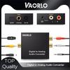 VAORLO Toslink Coaxial Optical Fiber Digital To Analog Audio AUX 3.5mm Jack RCA L/R Converter SPDIF Digital Audio Decoder Amplifier