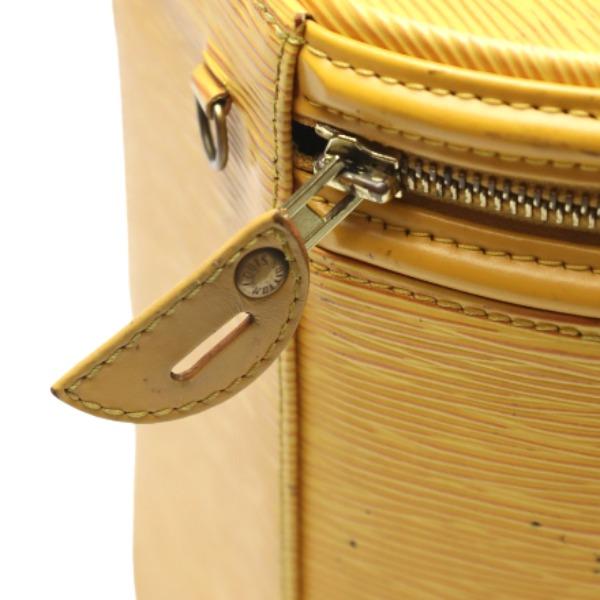 LOUIS VUITTON Epi Cannes M48039 Hand bag vanity bag Leather Tassiri Yellow Used