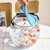 Portable Fish Bowl Tank with Handle Versatile Transport Bucket Small Aquarium Box for