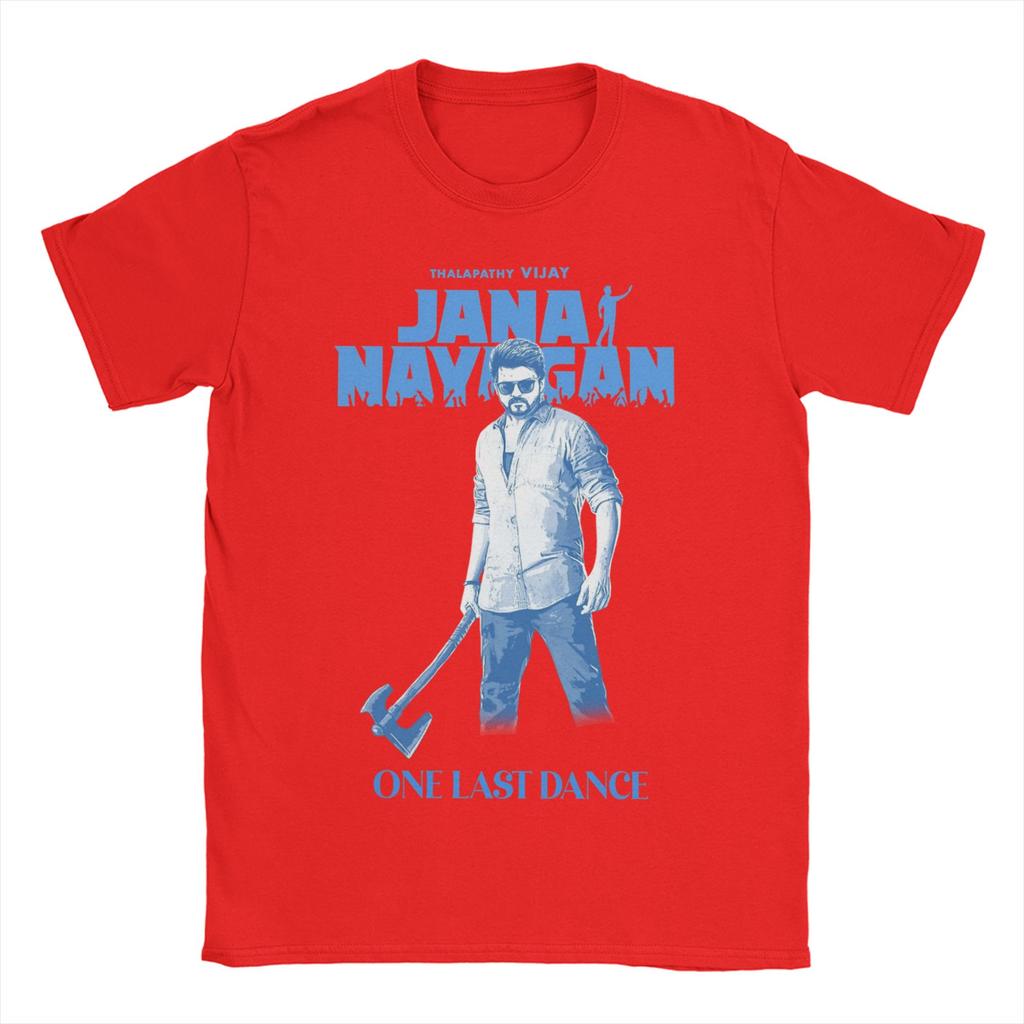 Unisex Womens Vijay Thalapathy Jana Nayagan One Last Dance T Shirt Cotton Clothes Short Sleeve Crewneck Tees Plus Size TShirt