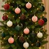 Flocking Christmas Hanging Balls DIY Crafts Xmas Tree Pendants Merry Christmas Decor