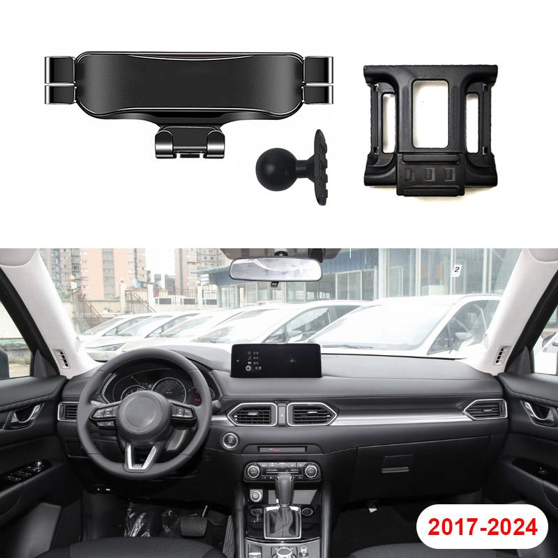 For Mazda CX-5   Car Cell Phone Holder Air Conditioning Vent Clip Mounting Bracket Auto Interior Decoration Accessories