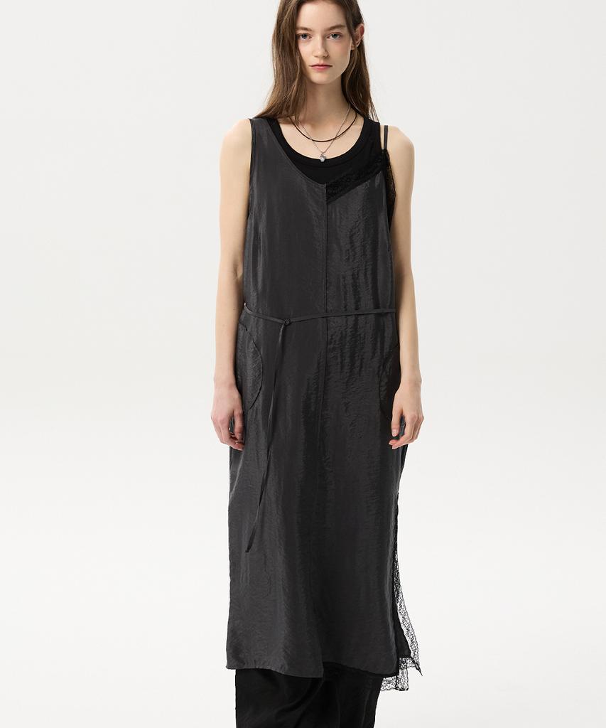 Mid And Row Unbalanced Layered Dress