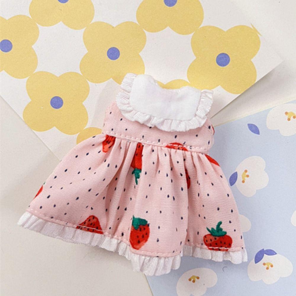 Ручная работа Печатные Платья Аксессуары 6 Стилей Наряды для Кукол Платья Модная Одежда для Кукол Юбка для Кукол 1/11 OB11 / для 1/12 BJD