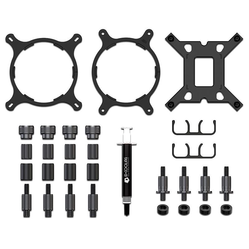 Система водяного охлаждения процессора ID-COOLING Frost 280 AIO с вентилятором без светодиодной подсветки для настольного компьютера (1700 драмов)