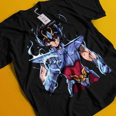 Футболка Saint Seiya Рыцари Зодиака Хёга Икки Шун Аниме Манга Футболка Унисекс