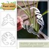 Flower Stem Holder, Cross-border Flower-shaped Leaf For Green Plants, Transparent