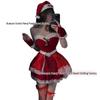 New Sexy Backless Christmas Costume - Red Bandeau Dress for Stage Performances