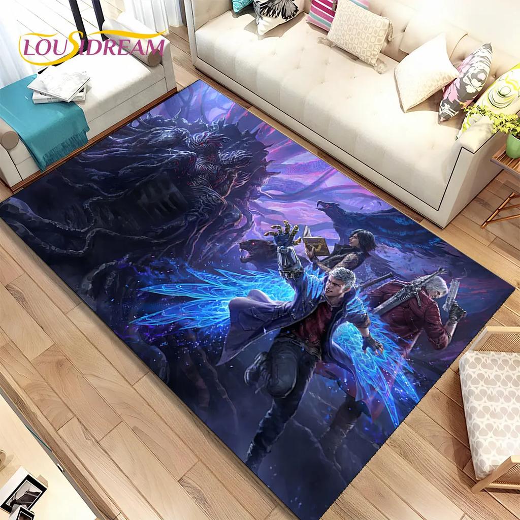 3D HD D-Devil May Cry DMC Game Gamer Коврик, Коврик для дома Гостиная Спальня Диван Коврик Декор, детский нескользящий напольный коврик