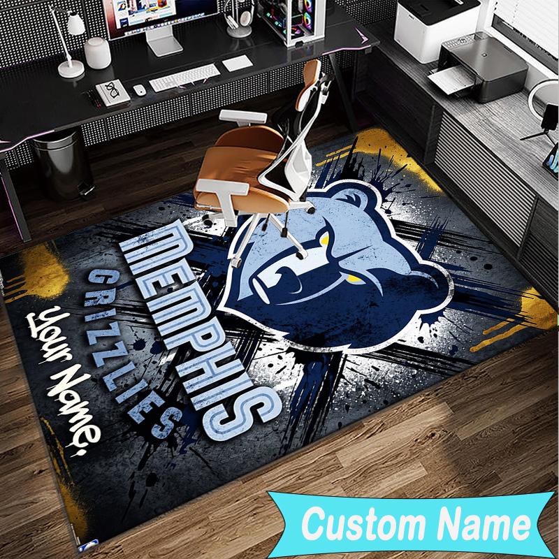 Custom Name Rug Grizzly Marks Logo Design Area Rug Suitable for Indoor And Outdoor,Carpets for Homes, Offices,Living Rooms,Home Decor,Christmas Gift