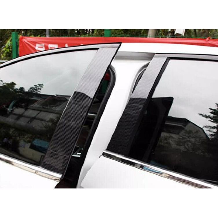 For Hyundai Kona Encino 2018-2023 Carbon Fiber PC Window Center BC Pillar Cover