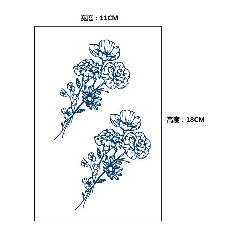 No Reflection, No Gradual Change, Xinyao Herbal Waterproof Tattoo Sticker, Male And Female Simulation Fixed Paper Sticker