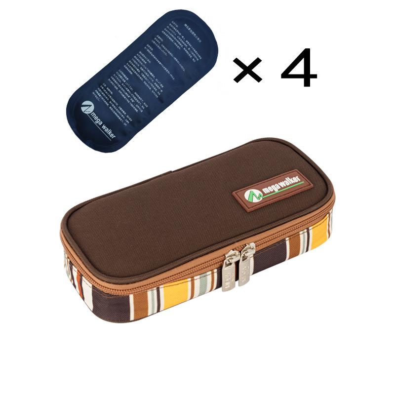 Large Insulated Portable Outdoor Medicine Cooler Bag for Insulin with Ice Pack