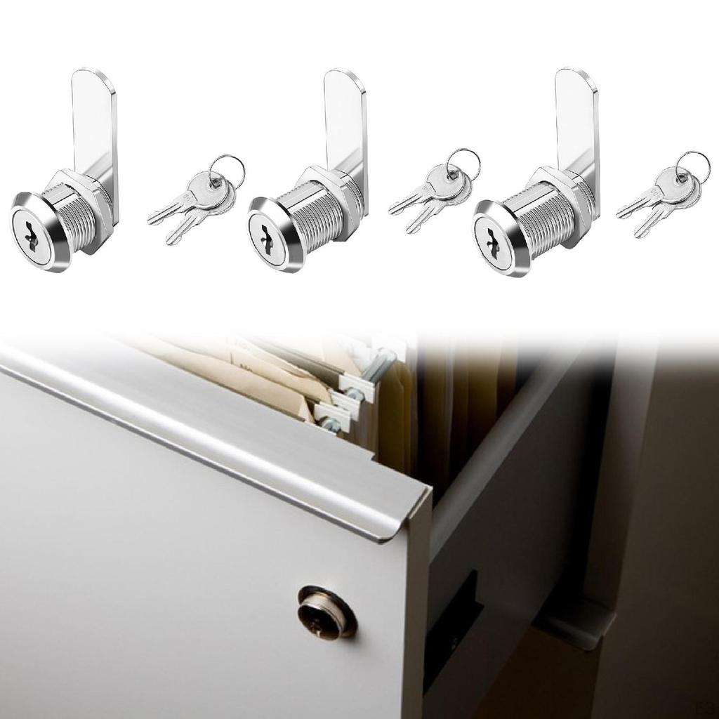 Cabinet cam Lock Cylinder Drawers Furniture files Keyed Hardware for Pickup Dresser