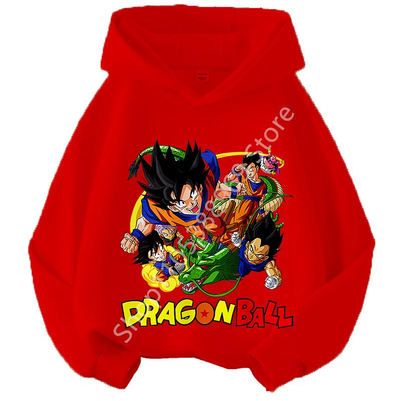Худи для детей Dragon Ball Chibi Characters Размеры 100-160 Возраст 3-12 лет Мальчики Повседневная Спортивная Детская Толстовка