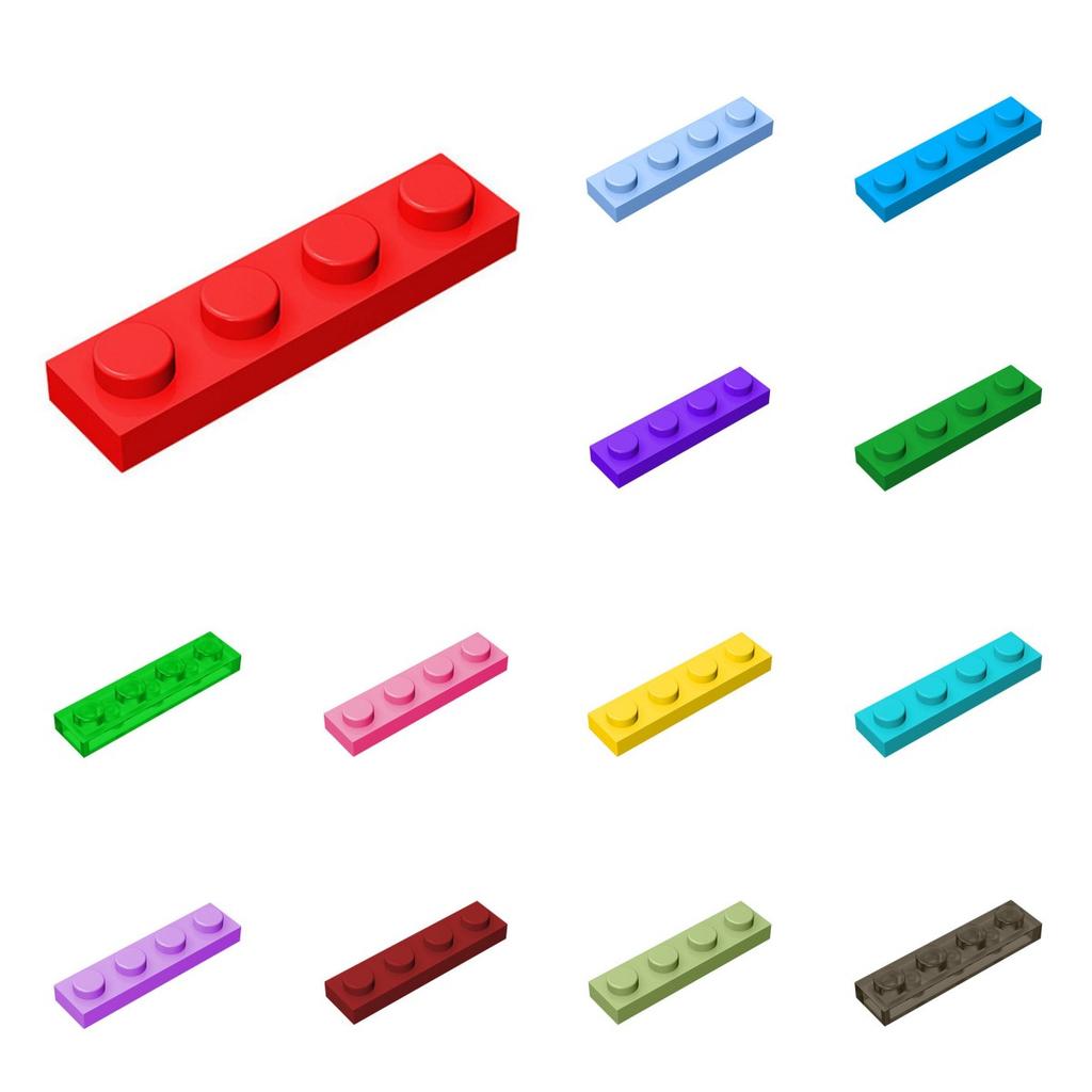 50 шт. 3710 1x4 пластина с отверстиями тонкие фигурки для детских конструкторов совместимые со сборкой