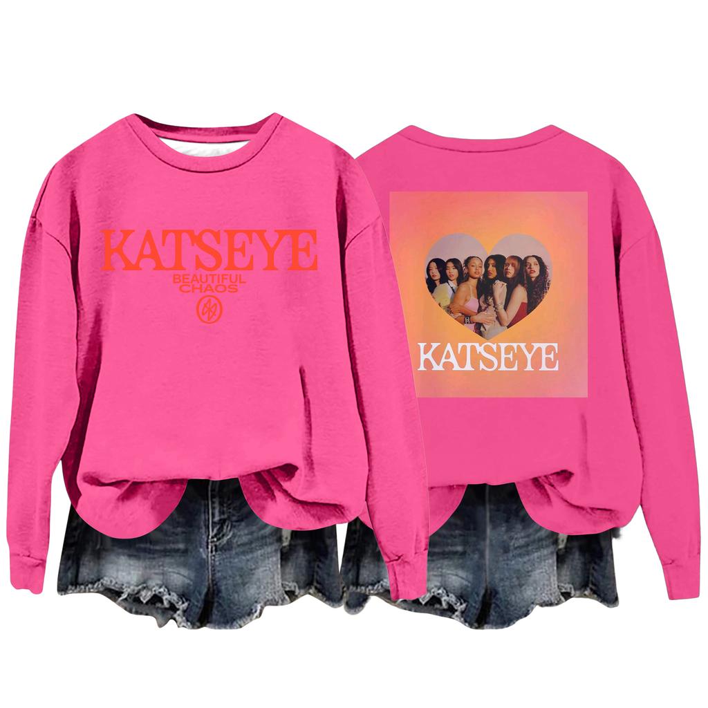 Women's Fashion Casual Long Sleeve Loose Printed Sweatshirt