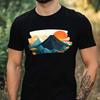 T-Shirt Herren Vulkan Landschaft Motiv Baumwolle Größe XS bis 5XL