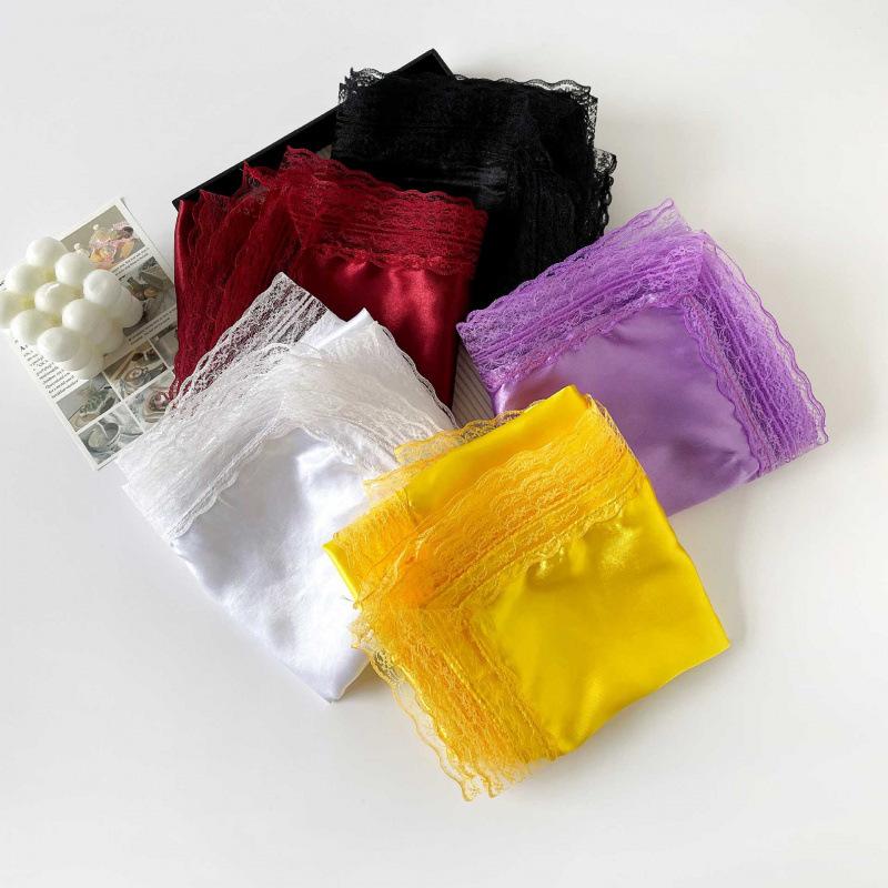 Summer small silk scarf 61-satin glossy square scarf solid color simple matching scarf shawl trendy lace silk scarf