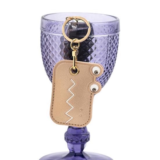 Cat Paw Shaped Pet Hair Keychain Faux Leather Pet Fur Souvenir Handmade Key Holder Pet Memorial Gift