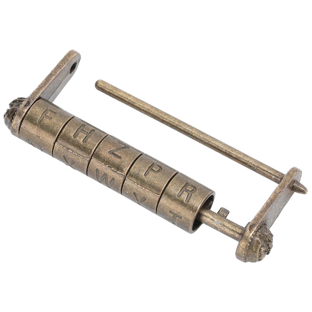 Антикварный кодовый замок в старинном китайском стиле, парольный замок для двери, навесной замок для шкафа, шкафа