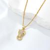 Leopard Head Titanium Steel Clavicle Necklace - Light Luxury, Fade-Resistant, Versatile Pendant for Women