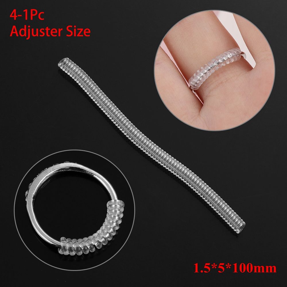 Spiral Jewelry Parts Resizing Tools Tightener Reducer Ring Size Adjuster Shell Hard Guard