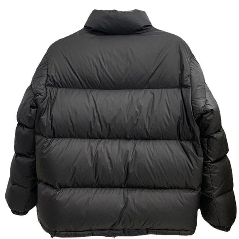 Popular stand-up collar couple down jacket women's stand-up collar small short white duck down bread jacket women