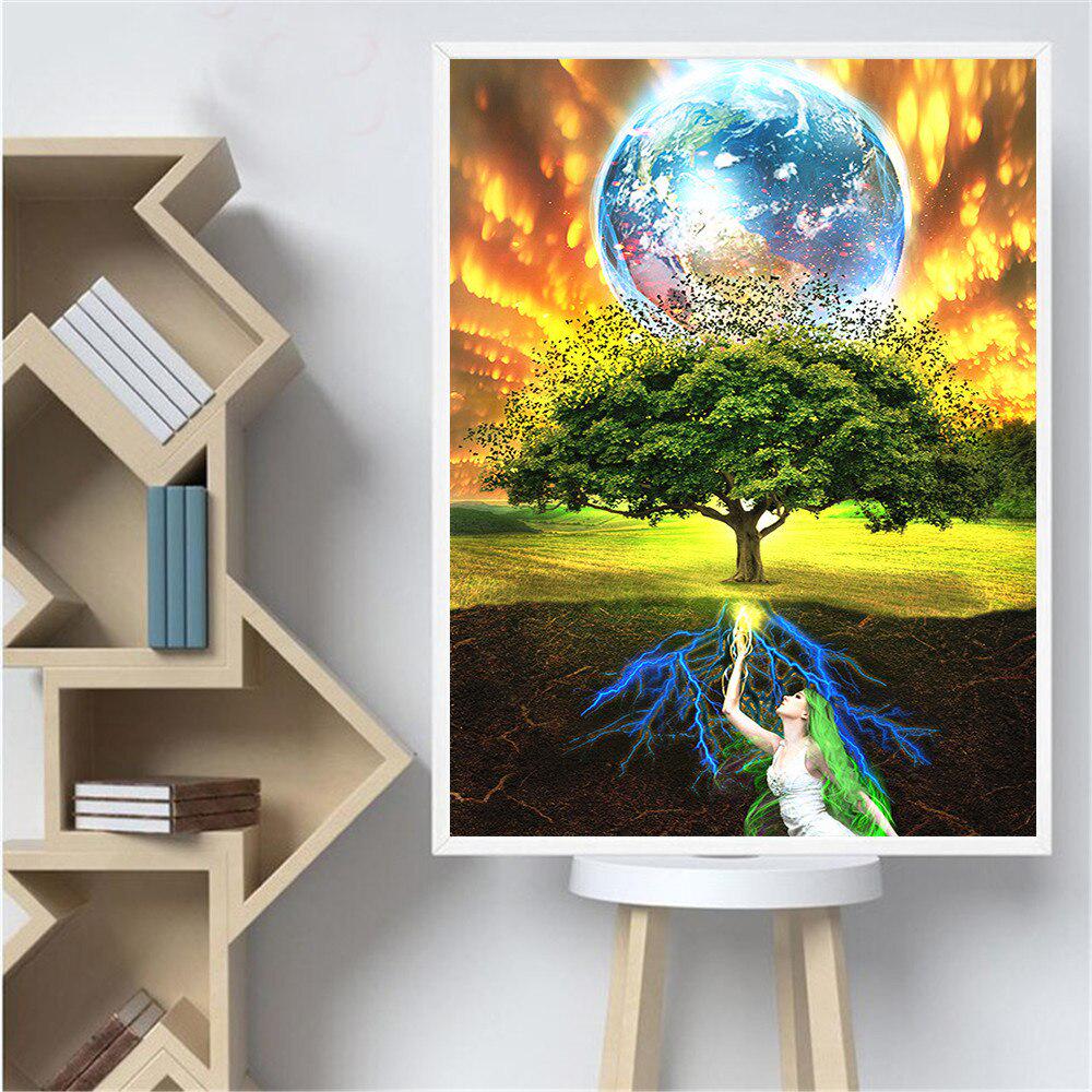 Diamond Embroidery Tree Fantasy Diamond Painting 5d Scenery Full Round Picture