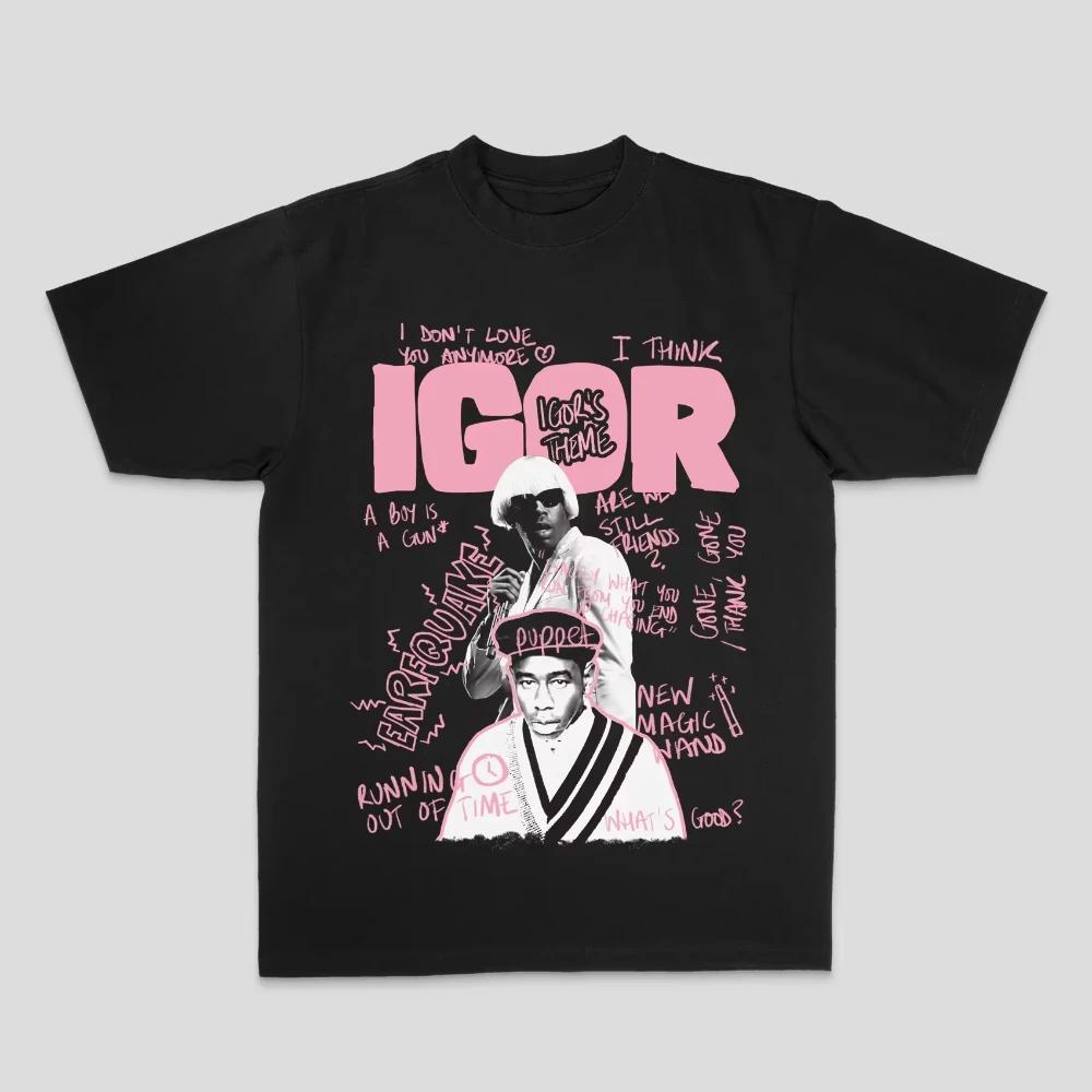 Летняя футболка Tyler The Creator для мужчин и женщин, Tyler рэп хип-хоп американский стрит принт, прямая печать, хлопок, футболка с коротким рукавом