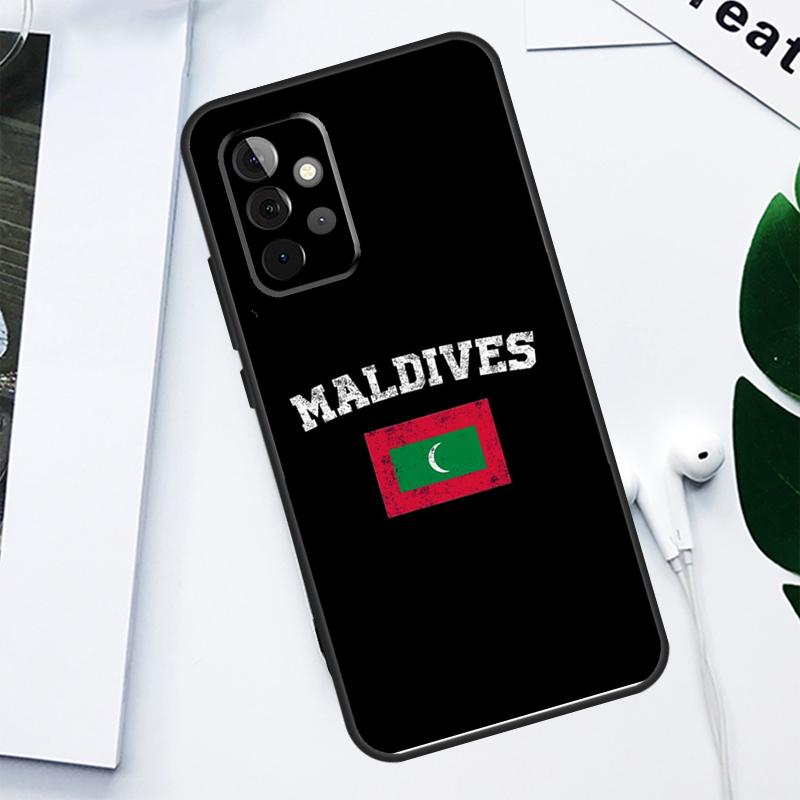 Флаг Мальдив для Samsung Galaxy A06 A05 A16 A54 A34 A14 A55 A35 A15 A53 A33 A13 A22 A32 A52 Чехол для телефона