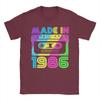 Made In 1986 Cassette Birthday 80s T Shirts Mens  Pure Cotton Cool TShirt Round Neck  Tee Shirt Short Sleeve Clothes Summer