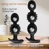 Большие силиконовые анальные бусины анальная пробка встроенный шарик массаж простаты мастурбация секс-игрушки для женщин мужчин геев пар взрослые игры
