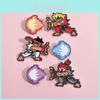 Креативная брошь-булавка в стиле мультфильма Street Fighter с изображением пламени для уникального украшения