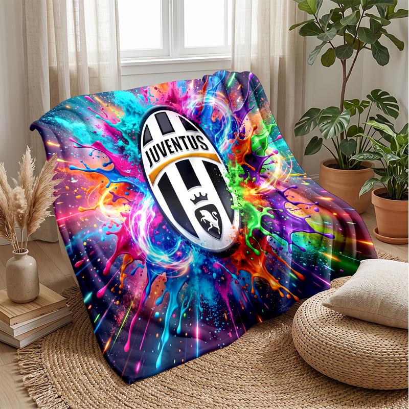 Juventus FC Theme blanket Soft Flannel Blanket Plush Throw Blanket Cozy Sofa Bed Blanket for Home Decor