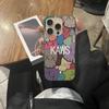 Модный K-Kaws Для IPhone 17 16 15 14 13 12 11 Pro Max Plus Pro Прозрачный Чехол для Телефона Нескользящий Корпус