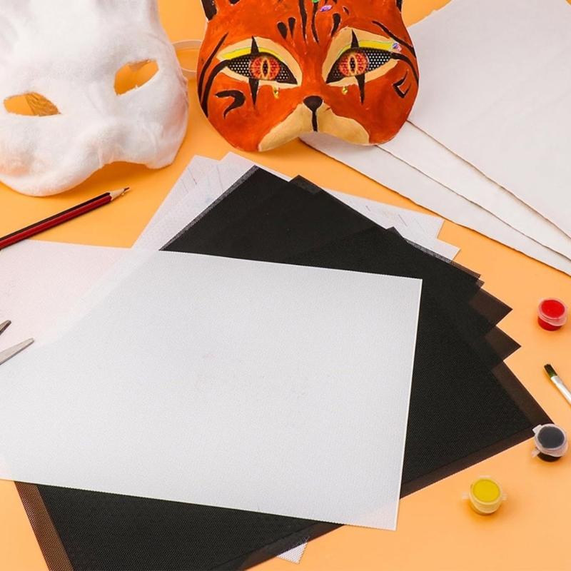 Маска Кошки Лисы с Мехом Сетками для Глаз Наклейкой с Самоцветом, Маска для Раскрашивания для Терианов, Набор для Животной Маски для Рукоделия, Костюмная Маска