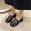 Кожаные туфли женские кожаные туфли 2024 года лето новые женские туфли в британском стиле мягкая подошва нескользящие туфли на плоской подошве мокасины женские одинарные туфли