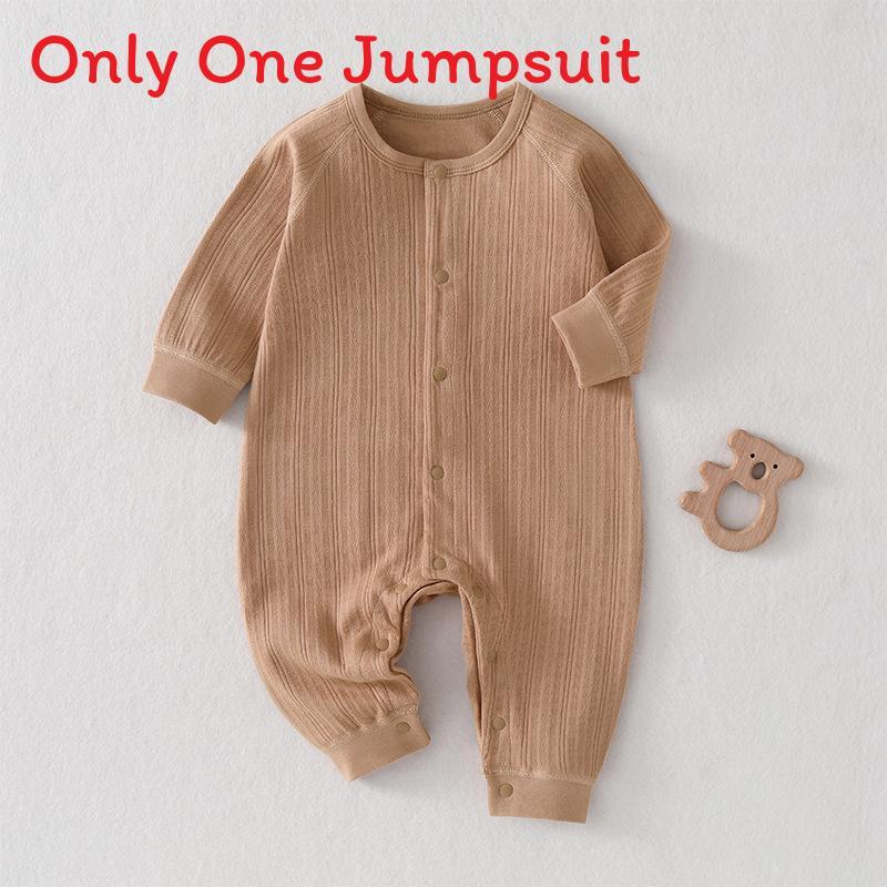 Newborn Cotton Knit Romper With Detachable Hood For Baby Boys And Girls