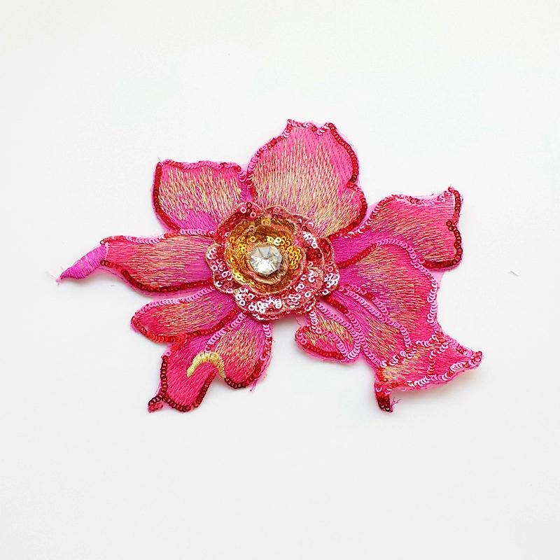 1 шт. блестки цветок сумка декор нашивки ремонт яркие алмазные вышитые нашивки DIY швейные аксессуары для одежды китайский стиль