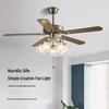 Modern Retro Smart Ceiling Fan Light for Living Room, Bedroom & Restaurant