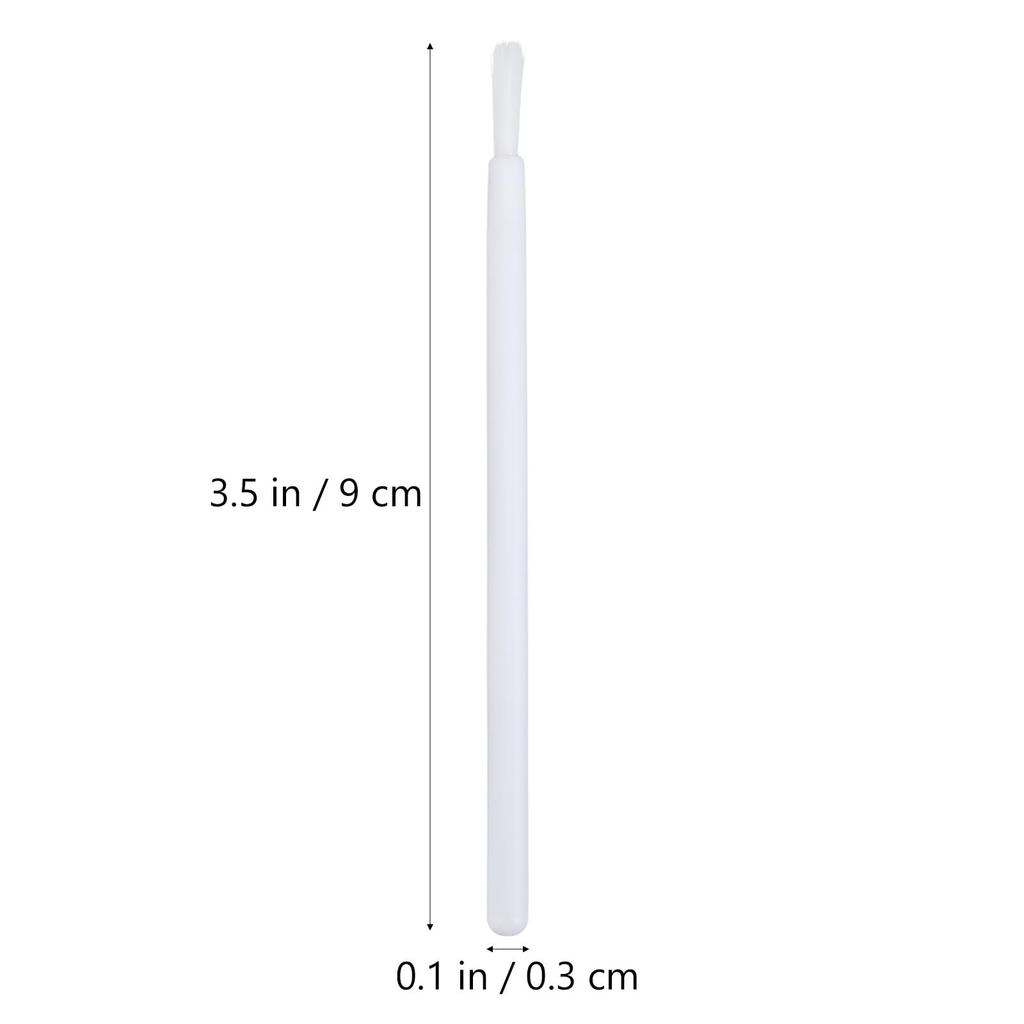 NOLITOY Одноразовые кисти для макияжа губ, глянцевые, нейлоновые и косметические, дорожные, 100 штук, белые, портативные, пластиковые, многофункциональные, для удаления,