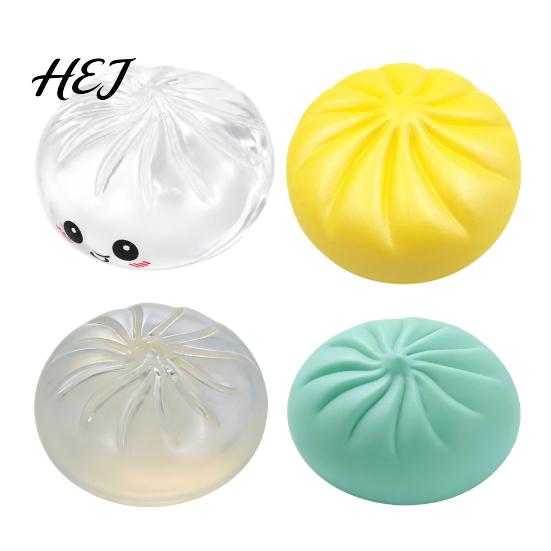 Empty Ball Skin with Stopper DIY Dumpling Squeeze Toy Skin, Fillable Office Desk Stress Toys Stopper, Anxiety Relief Simulated Bun Making Supplies