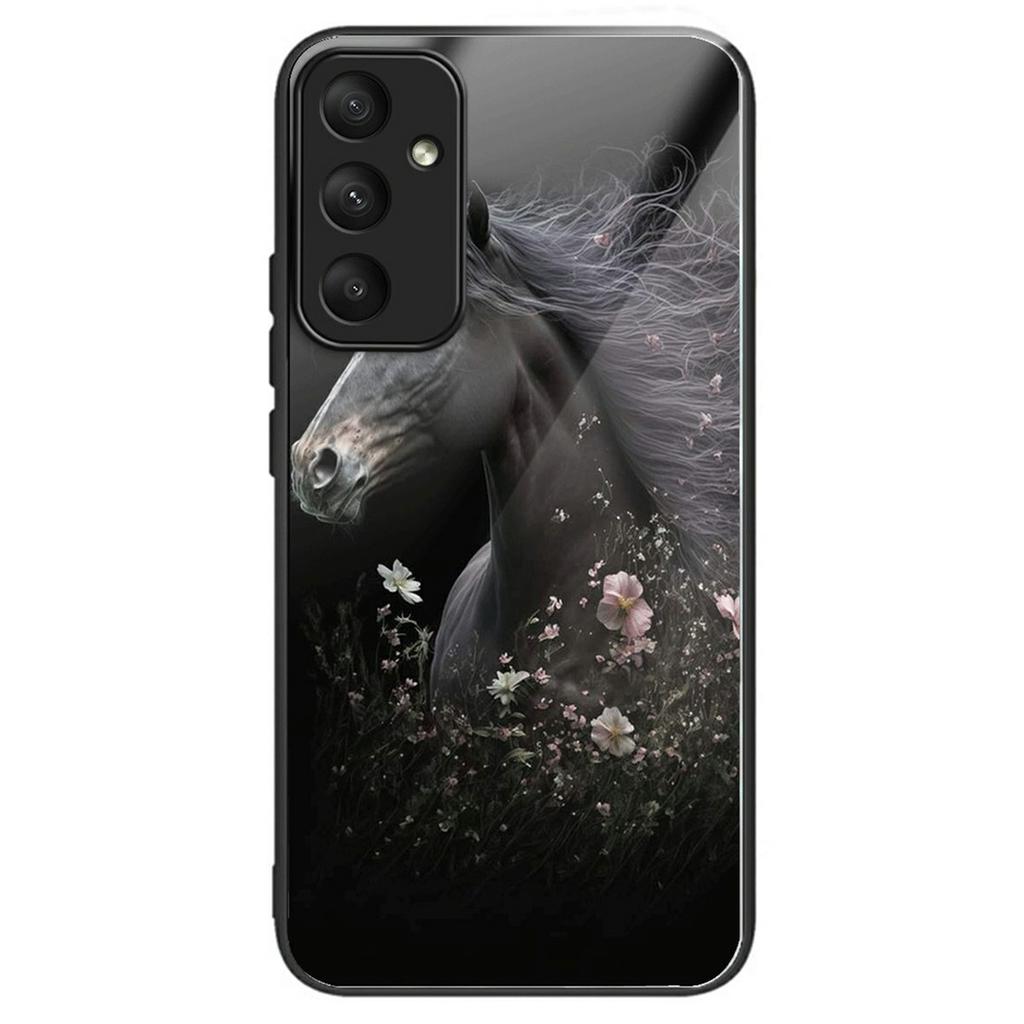 Чехол для Samsung Galaxy S25 Закаленное стекло ТПУ Ударопрочный Чехол для телефона Печать с рисунком