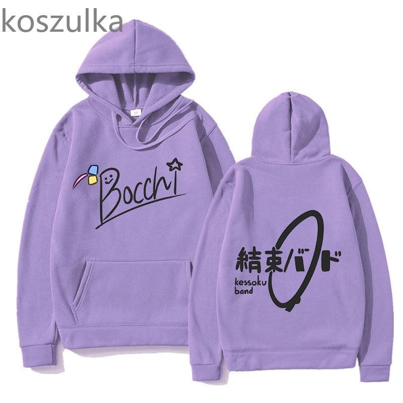 2023 толстовки унисекс Bocchi The Rock, черная толстовка с капюшоном Hitori Gotou, зимняя одежда большого размера, пуловер, уличная одежда с длинными рукавами