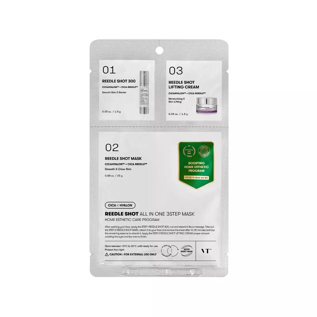 VT Reedle Shot All One 3step Mask Sheet (1 Sheet - 1.5g + 25g + 1.5g)